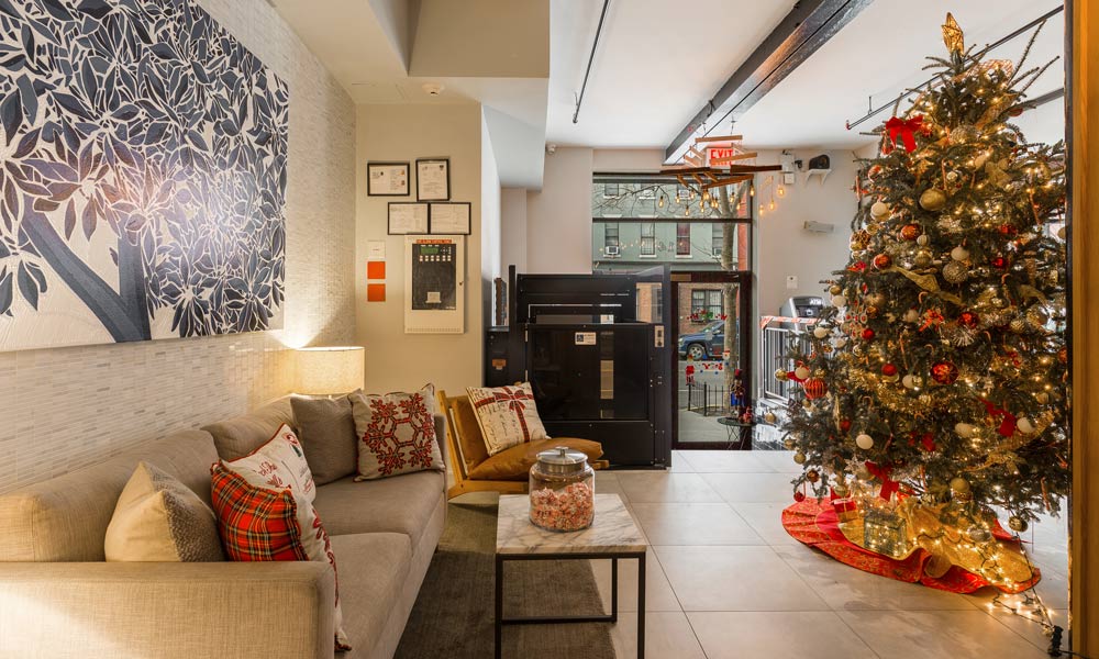 Box House Hotel Christmas decorations - Best Hotels for Christmas