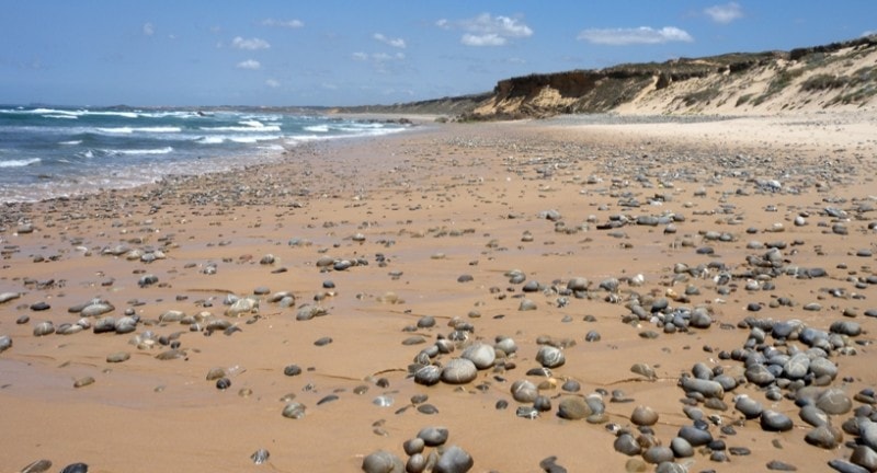 A rock beach in Alentejo, Portugal