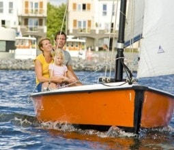 A family sailing