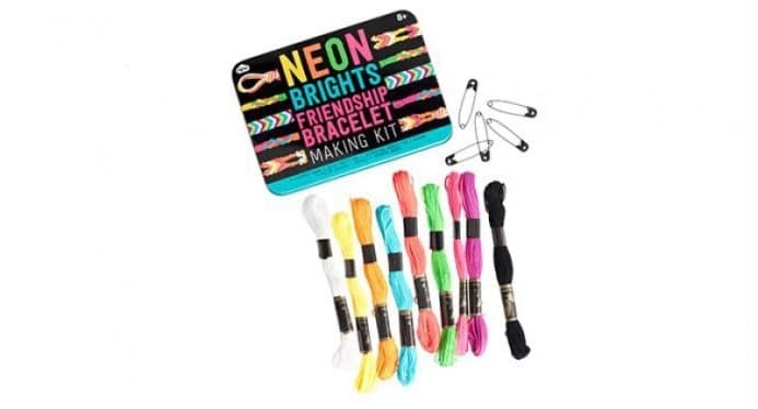 Neon friendship bracelet kit