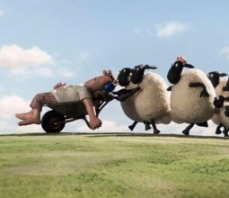 A movie still of shaun the sheep