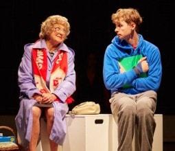 Alex Sharp as Christopher in the stage adaptation of the Curious Incident of the Dog in the Night-Time