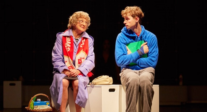 Alex Sharp as Christopher in the stage adaptation of the Curious Incident of the Dog in the Night-Time