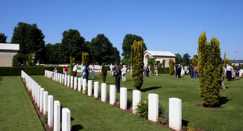 D-day graves in Normandy, France