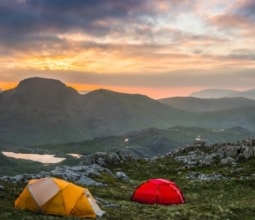 Camping in the lake district