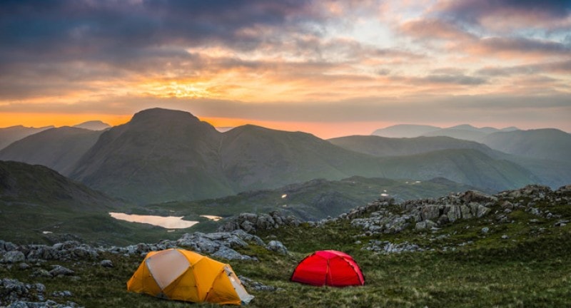 Camping in the lake district