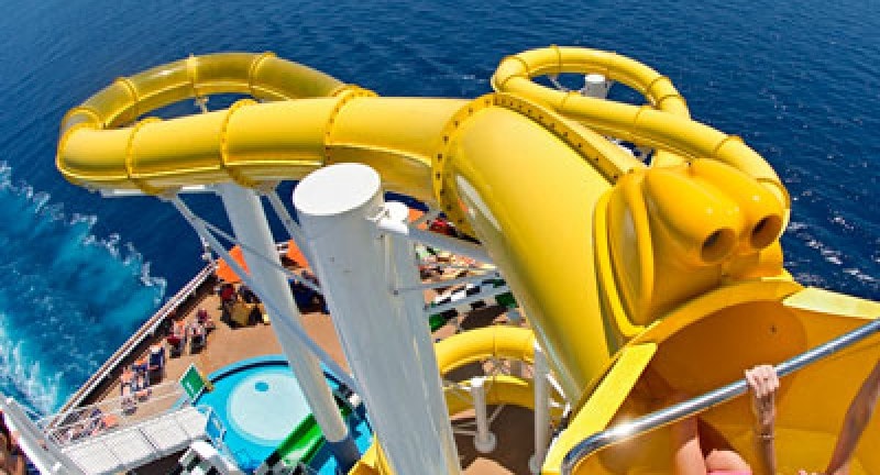 Carnival cruise water slide