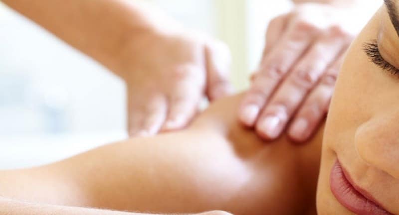 Close up of woman having a massage 