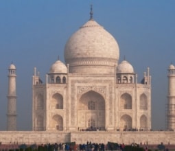 Outside view of the Taj Mahal