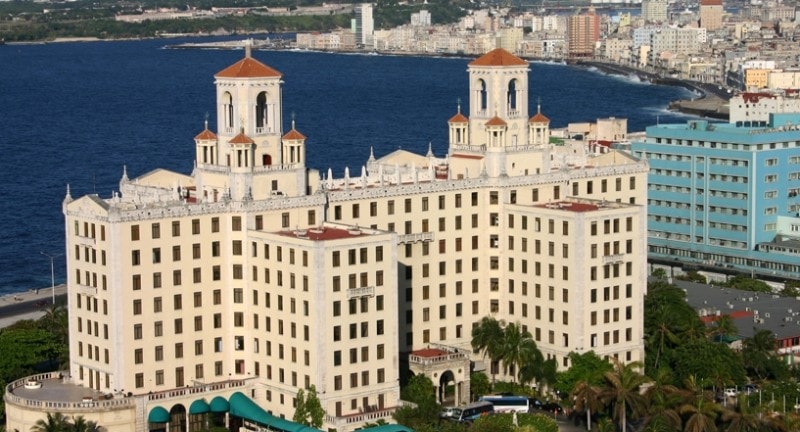 Outside view of the national hotel cuba