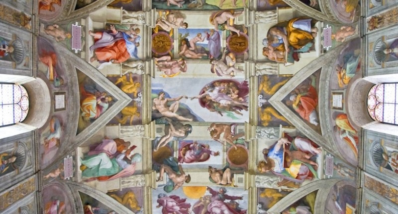 A close up of one of the designs in the Vatican