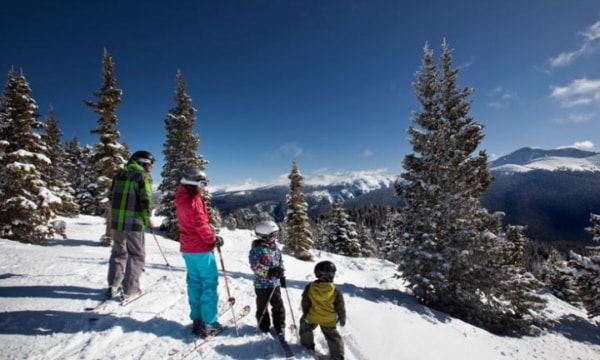 a family ski at winter park colorado