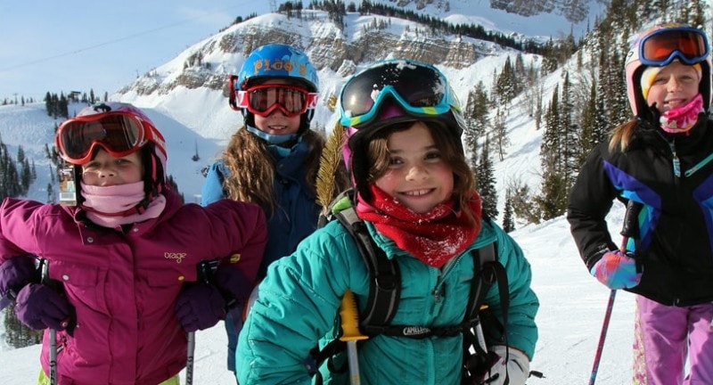 kids ski at jackson hole wyoming