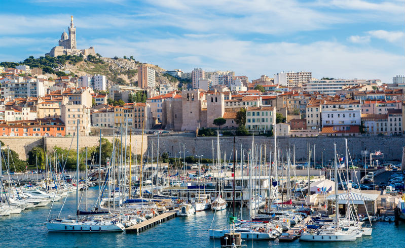 Marseille port