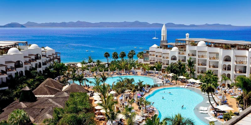 Ariel view of Princesa Yaiza Resort Hotel in Lanzarote