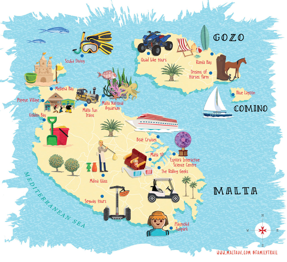 Interactive Map Malta Family Trail Family Traveller