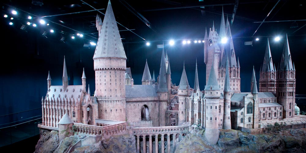 Model of Hogwarts Castle inside the Harry Potter Warner Brothers Studio Tour