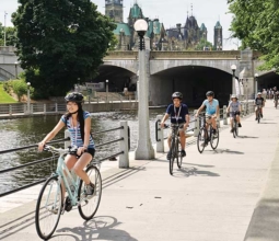 family-cycling-along-the-rideau-canal-canada-summer-2022