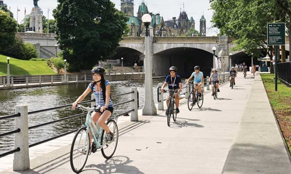 family-cycling-along-the-rideau-canal-canada-summer-2022