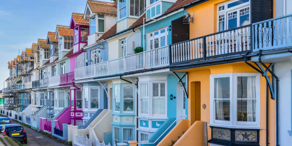 Colourful houses in Whitstable