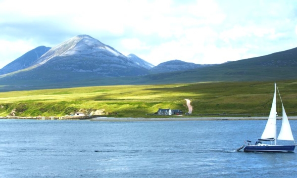 A view of the beautiful Paps of Jura, on the Scottish island of Jura