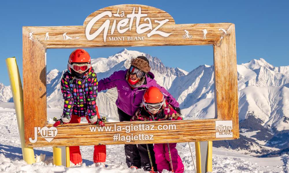 La Giettaz one of the Val d'Arly villages for family ski holidays