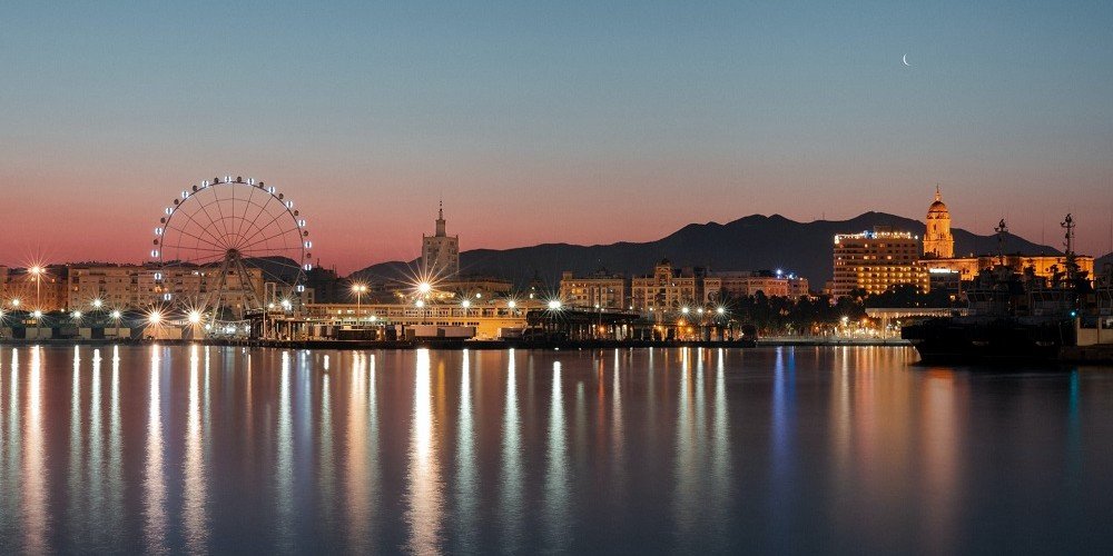 Malaga-port-at-night-Family-Traveller-guide-to-family-easter-breaks-in-spain-2022